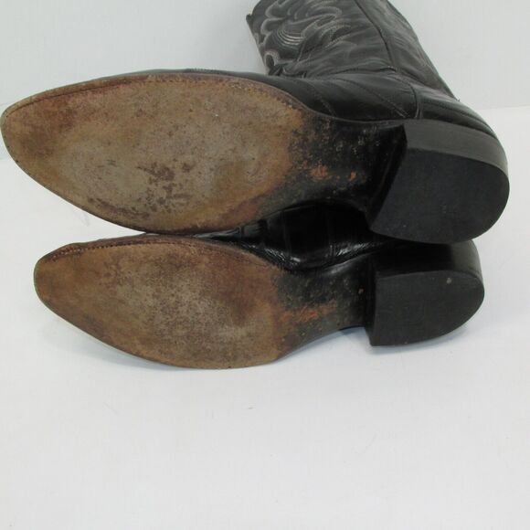 Dan Post Black Eel skin boots - Style 2367 Men\'s size 10.5 D main image 11